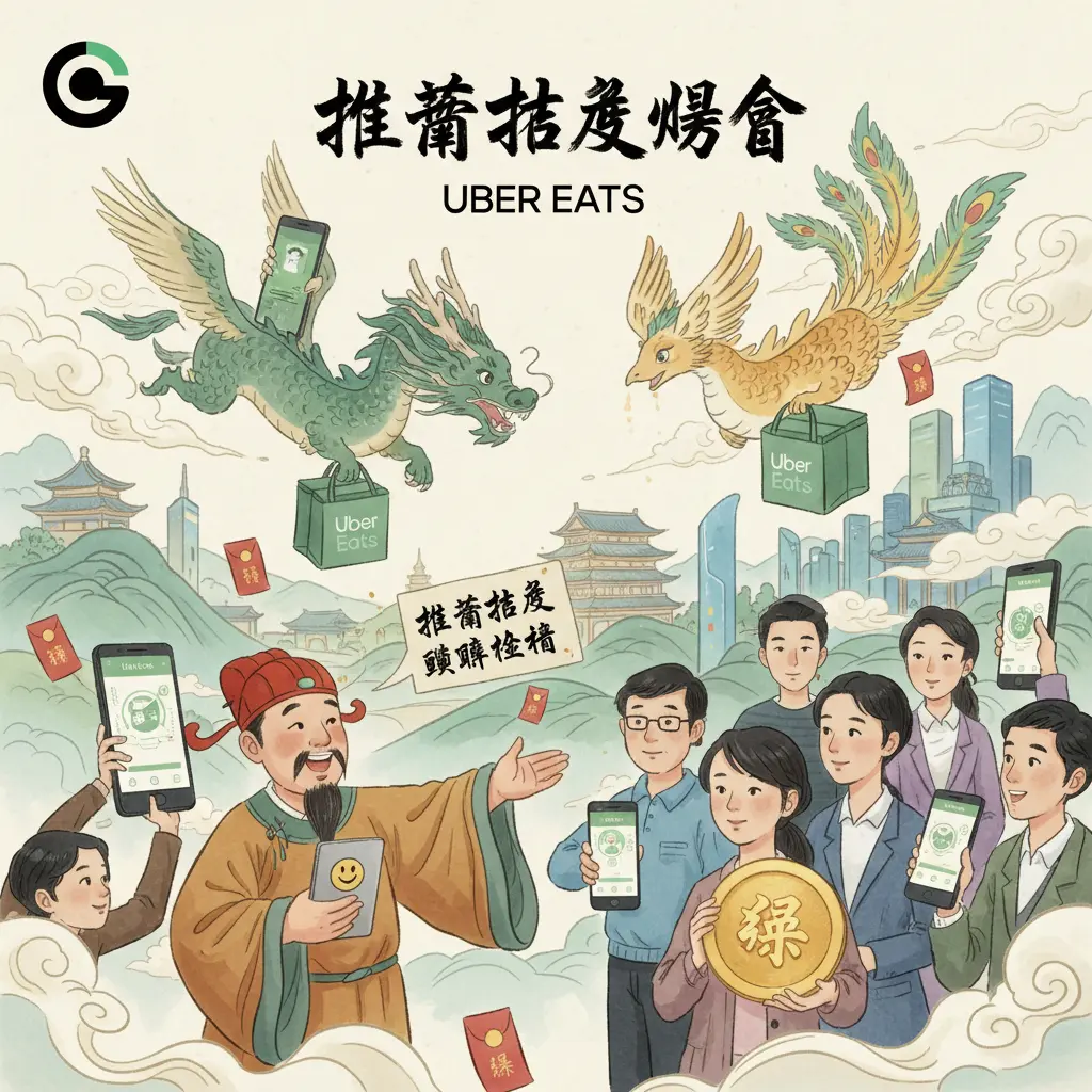 推薦好友獎金 - Uber
